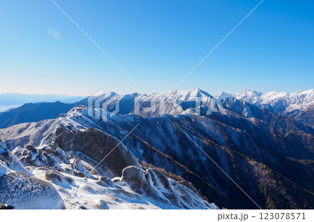 燕岳からの大天井岳方面の眺望[長野県] 123078571