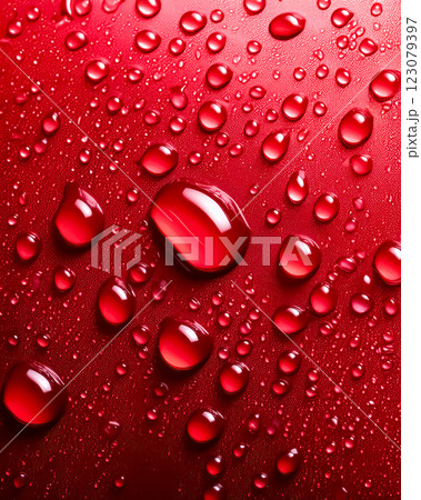 水滴と撥水加工された自動車のボンネットのイメージ素材 水滴と撥水加工された自動車のボンネットのイメージ素材 123079397