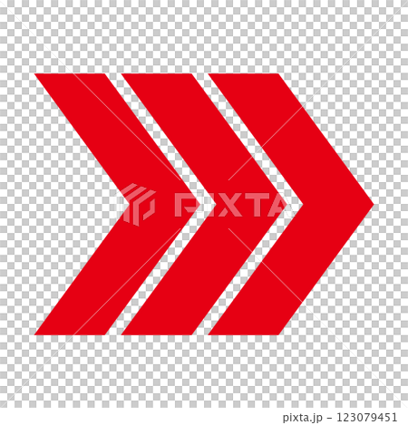 白色背景上簡單的向右紅色箭頭 白色背景上簡單的向右紅色箭頭 123079451