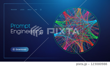 Prompt Engineering, AI and Data Visualization. 123080986