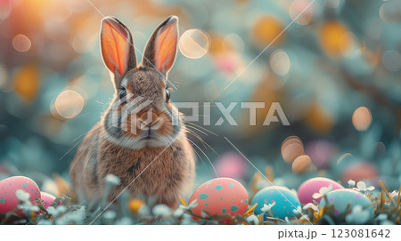 Illustration of an Easter bunny 123081642