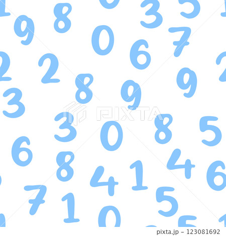 Seamless pattern with beautiful numbers. Ten, twenty, thirty, forty, fifty, sixty, seventy, eighty, ten hundred. Algebra and geometry Seamless pattern with beautiful numbers. Ten, twenty, thirty, forty, fifty, sixty, seventy, eighty, ten hundred. Algebra and geometry 123081692