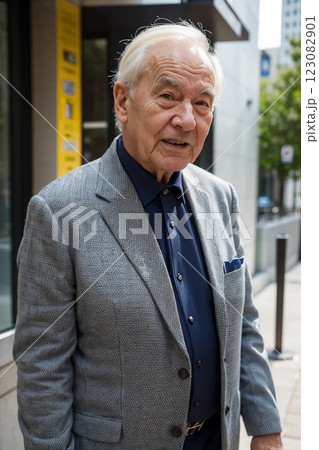 アクティブシニア　おじいちゃん　スーツ 123082901