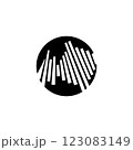 Sound waves vector illustration design template 123083149