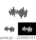 Sound waves vector illustration design template 123083153
