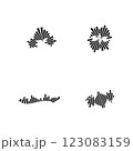 Sound waves vector illustration design template 123083159