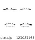 Sound waves vector illustration design template 123083163