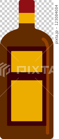 Rum spirits bottle illustration Rum spirits bottle illustration 123084084
