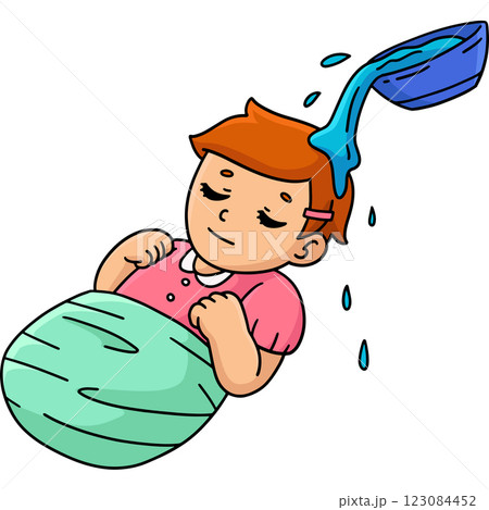 Baptism Baby Being Baptized Cartoon Clipart Baptism Baby Being Baptized Cartoon Clipart 123084452