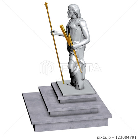 altar monument, 3d visualization, illustration 123084791