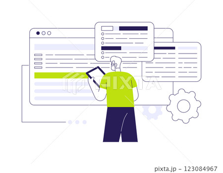 Software audit abstract concept vector illustration. Software audit abstract concept vector illustration. 123084967