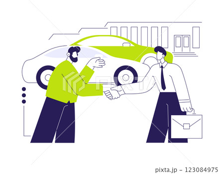 Franchise dealership abstract concept vector illustration. Franchise dealership abstract concept vector illustration. 123084975