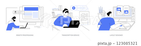 Editorial services isolated cartoon vector...のイラスト素材 [123085321] - PIXTA