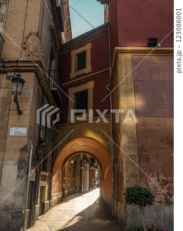 Archway in a Historic Street in Murcia Spain Archway in a Historic Street in Murcia Spain 123086001