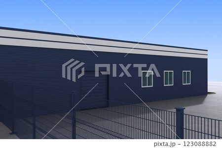 3d render exterior mall, exterior visualization, 3D illustration 123088882