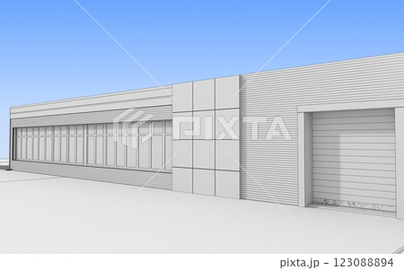 3d render exterior mall, exterior visualization, 3D illustration 3d render exterior mall, exterior visualization, 3D illustration 123088894