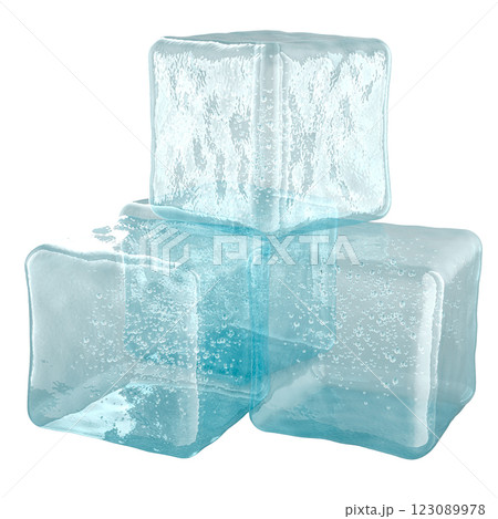 Ice Cubes, 3D rendering Ice Cubes, 3D rendering 123089978