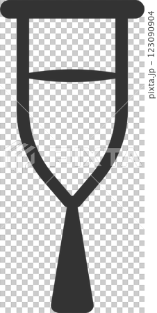 Simple crutches vector icon illustration Simple crutches vector icon illustration 123090904