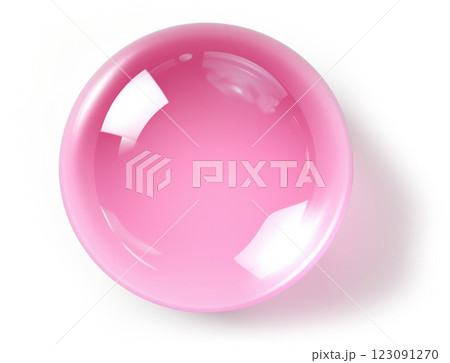 round pink water drop 123091270