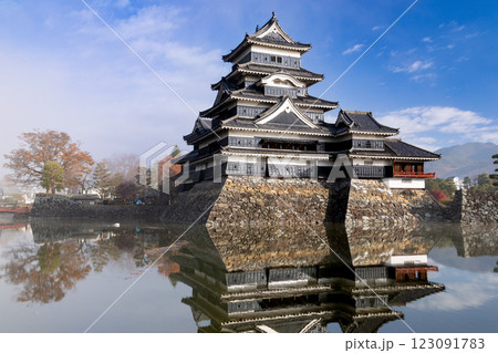 日本の風景　国宝松本城 123091783