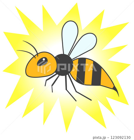 スズメバチのイラスト スズメバチのイラスト 123092130