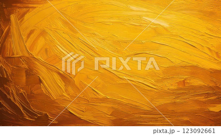 《AI画像》黄色のペイントの背景素材 123092661