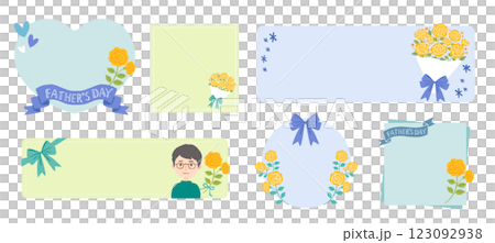 Cute Father's Day frame set 123092938