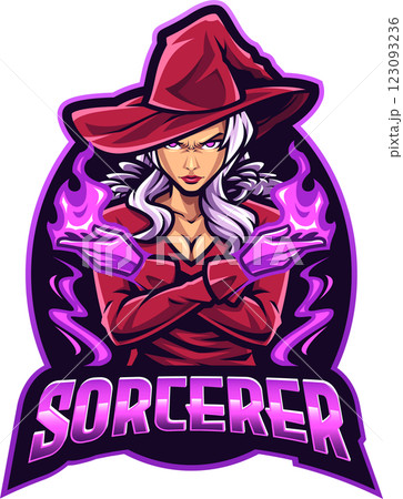 Sorcerer esport mascot 123093236