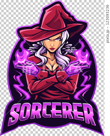 Sorcerer esport mascot 123093236