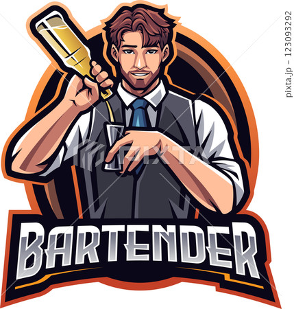 Bartender esport mascot 123093292