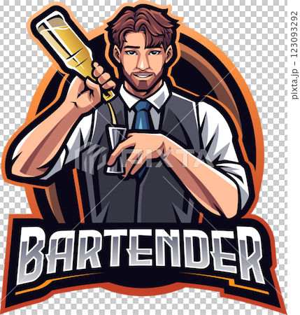 Bartender esport mascot 123093292