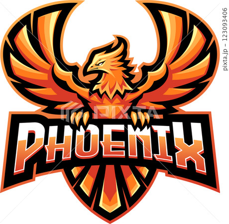 Phoenix mascot logo Phoenix mascot logo 123093406