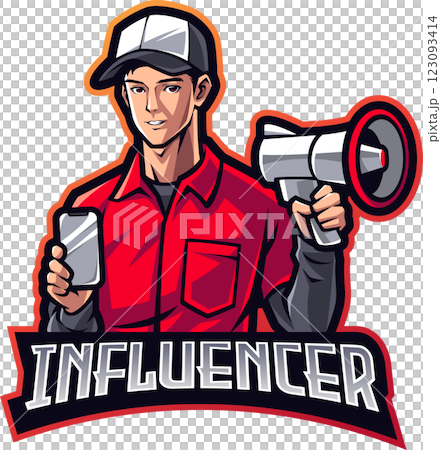 Influencer esport mascot 123093414