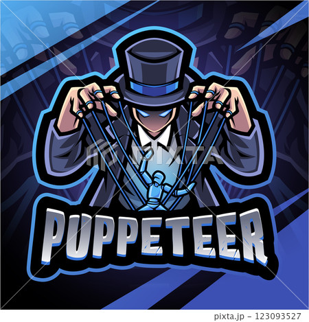 Puppeteer esport mascot logo design Puppeteer esport mascot logo design 123093527