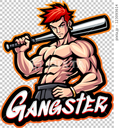 Gangster esport mascot logo design Gangster esport mascot logo design 123093614