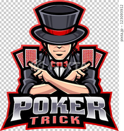 Poker trick esport mascot 123093912