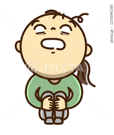 疲れて放心状態の女性 123094280