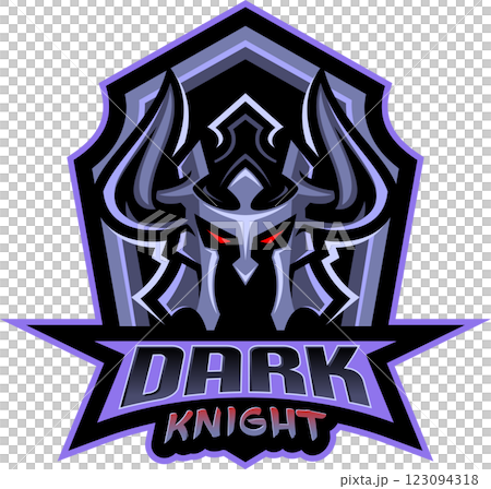 Dark knight esport mascot 123094318