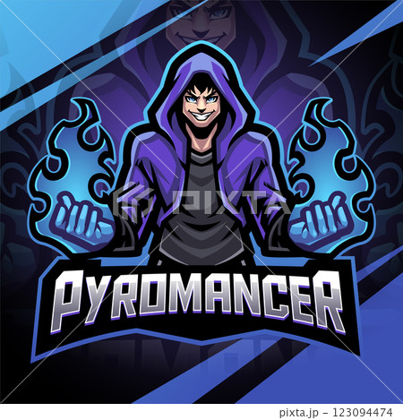 Pyromancer esport mascot logo dsign Pyromancer esport mascot logo dsign 123094474
