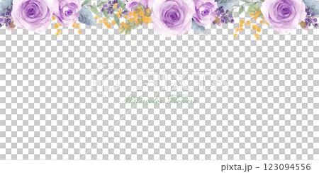 Purple rose bouquet frame 123094556