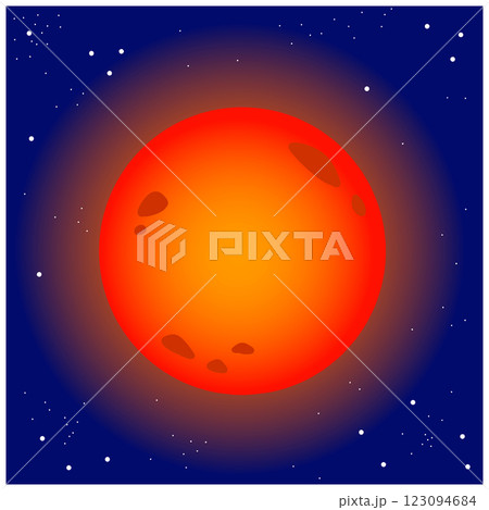 赤色巨星 123094684