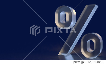 The percent for Tax or Business concept 3d Rendering. The percent for Tax or Business concept 3d Rendering. 123094850