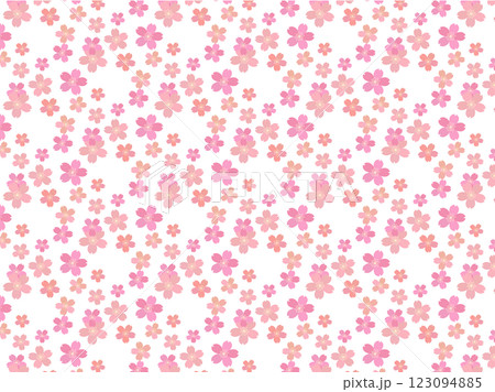 可愛い桜の背景 123094885