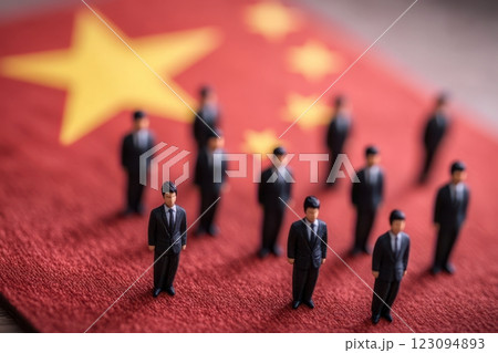 中国と国際ビジネスのビジュアルイメージ（経済・貿易・国際関係・チャイナ・外交・政治）	 123094893