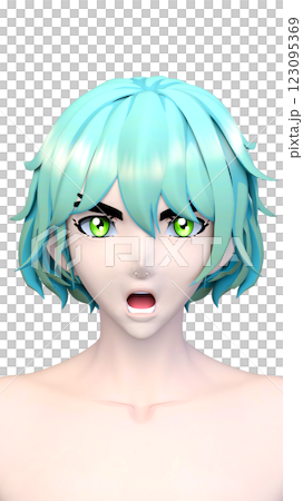 男性の顔アップ 123095369