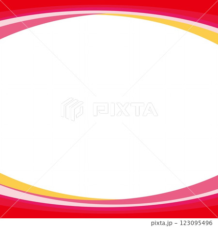 フレーム　ホワイトスペース　曲線 123095496