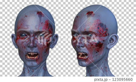 female zombie face 123095660