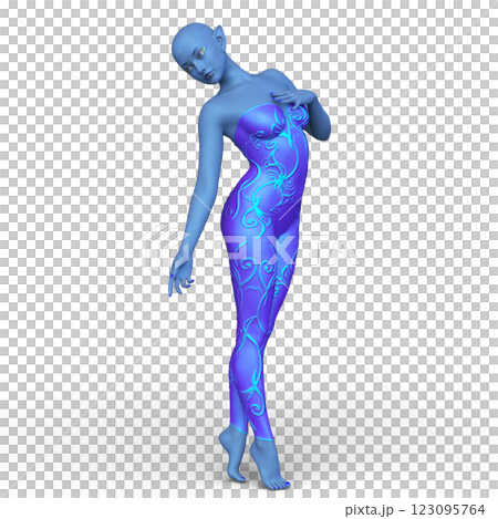 Female alien 123095764