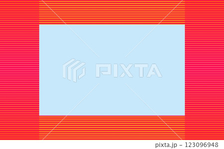 ボーダー模様　フレーム 123096948