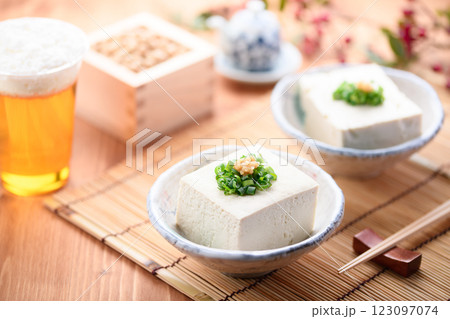 冷や奴 ( 木綿とうふ ) 冷や奴 ( 木綿とうふ ) 123097074